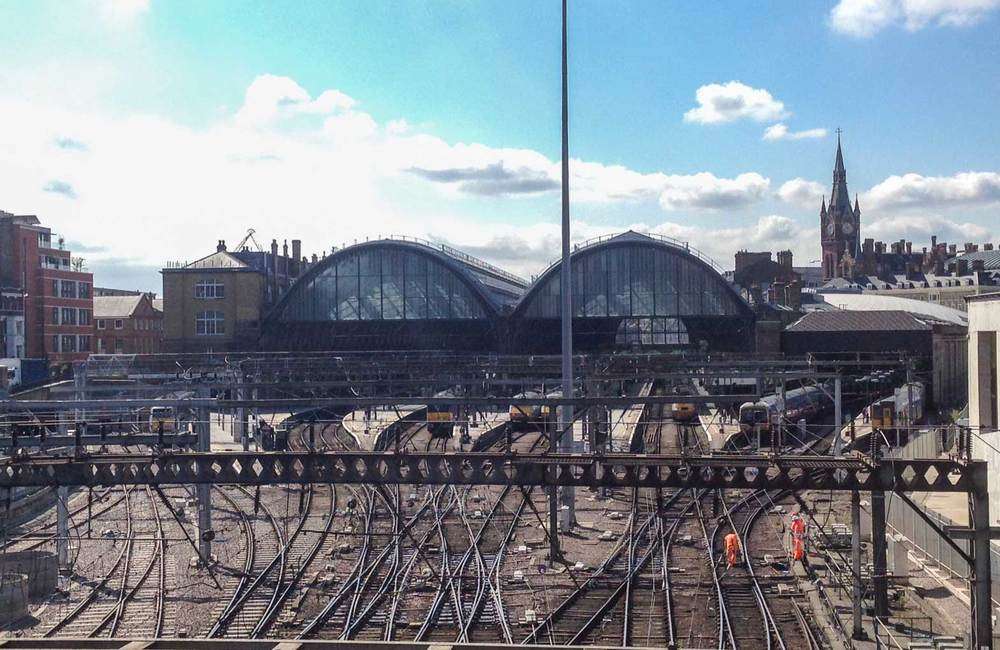 The viewing platform over King's Cross