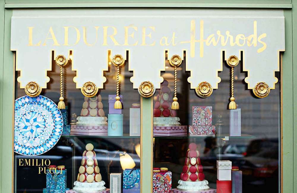 Ladurée tearooms at Harrods